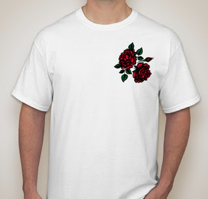 rose tee front